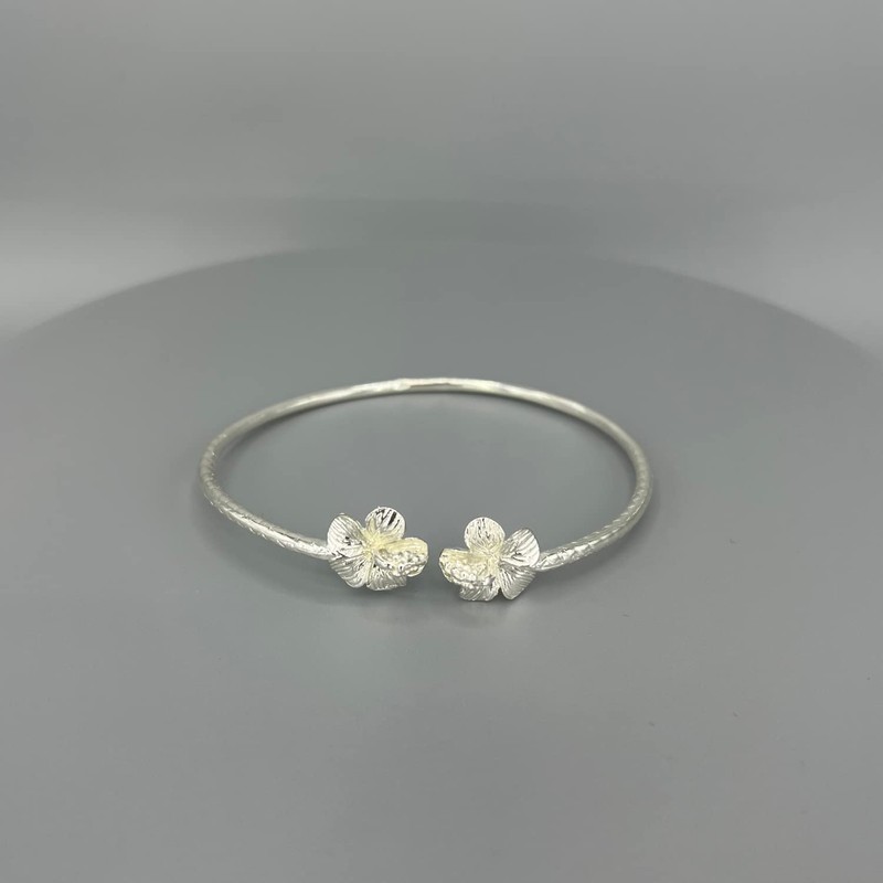 Better Jewelry Flower Hibiscus Ends .925 Sterling Silver West Indian