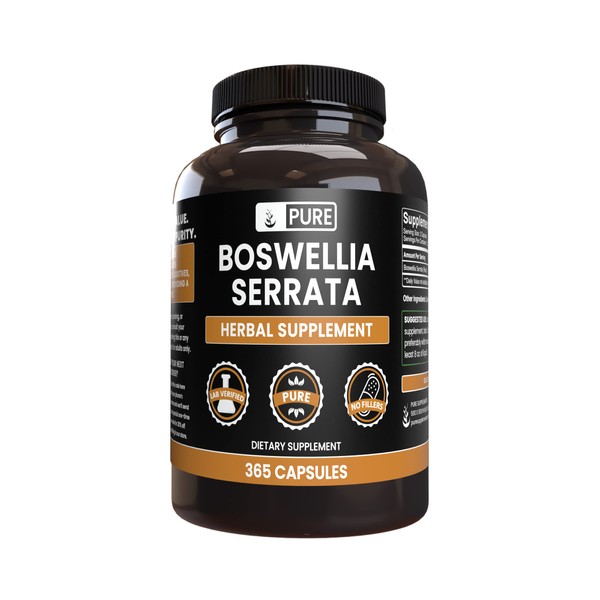 Pure Original Ingredients Boswellia Serrata (365 Capsules) No Magnesium Or Rice Fillers, Always Pure, Lab Verified