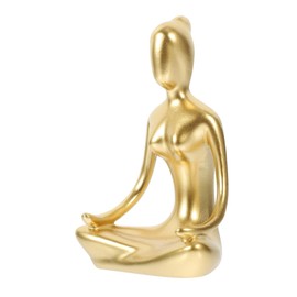 iplusmile Yoga Girl Figurine Ornament Micro Landscape Decor Chic Resin Craft for Home Office and Garden Adornment with Beautiful Details