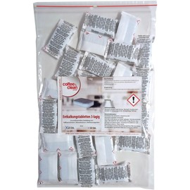 25 Descaling Tablets 3-Ply 16g for Fully Automatic Coffee Machines by Bosch DeLonghi Jura Melitta Miele Saeco Siemens WMF