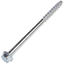 AERZETIX - C57366 - Set of 5 concrete screws with hexagon head with neck Ø10x160 mm - direct attachment without dowels - for 13 mm hex key - steel - for renovation work on construction
