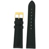Tech Swiss 16mm Watch Band Genuine Leather Snake Grain Black