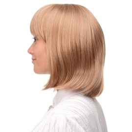 WIG ME UP - Sexy Wig Page Bob Blonde Strawberry Blonde Platinum Blonde Mix Straight Women's Wig Bob Hairstyle 25 cm 7803-27T613