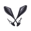 DREAMIZER Motorcycle Handlebar Mirrors with Turn Signals Indicator Light Rear