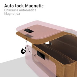 CABLE TECHNOLOGIES Premium PU Leather Case Compatible with IQOS ILUMA Canvas Case PU Leather Organizer Cover Handbag Accessories White Iqos Case (Pink)