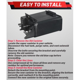 911-321 Vapor Evap Charcoal Canister Compatible with Nissan Frontier 2005-2021 Pathfinder 2005-2012 Xterra 2005-2015 2.5L 4.0L 5.6L L4 V6 V8 911-321 911321 4B1376 CP1369 14950-EA20A 14950-EA20B