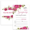 Rose Floral Surprise Party Invitation Cards for Women Men, Surprise