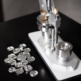 Bruafsir 600 Pcs Blank Button Making Supplies 25Mm/1Inch Back Button Pin Making Kit Metal Badge Parts for Button Making Machine