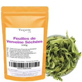 100 g Lemon Verbena - Whole Dried Leaves - Aloysia Citrodora Harvested by Hand - Herbal Tea Infusion - Sleep and Relaxation - 100% Natural, Pure and No Additives | Top Quality