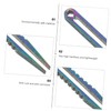 BIUDECO Titanium Tweezers Set Compact Eyebrow Tweezers for Use Portable