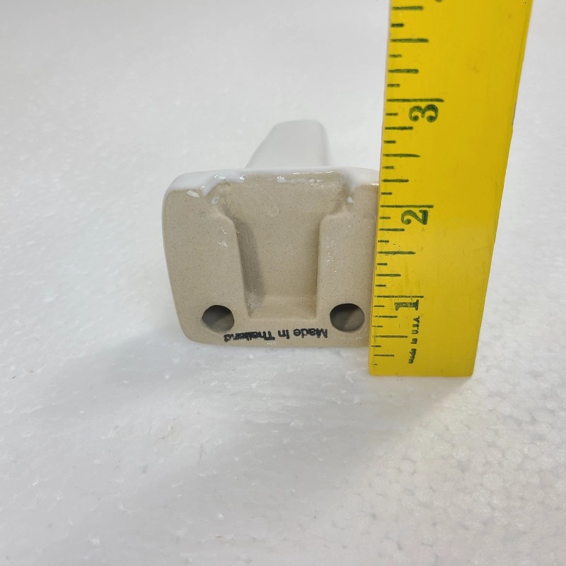 Mid Century Modern Vintage White Ceramic Towel Bar Rod Rack