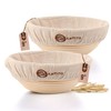 ABIOTO Bread Proofing Baskets for Sourdough Bread Baking - Set