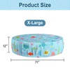 Docuwee Round Pool Cover 71", Foldable Kiddie Solar Cover Fit