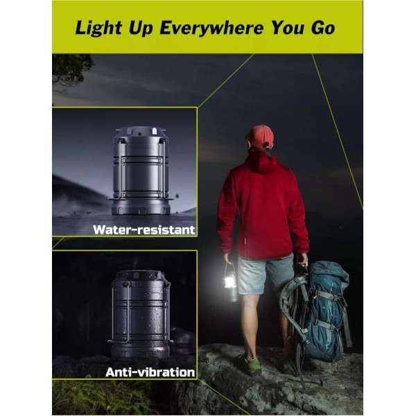 Lighting Ever Emergency Led Lantern Camping Light, AA Battery Operated