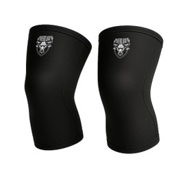 Overload Fitness Knee Sleeves – 7mm Neoprene Compression for Weightlifting, Powerlifting & CrossFit | Joint Support & Stability for Squats, Deadlifts & Gym Training (Large)