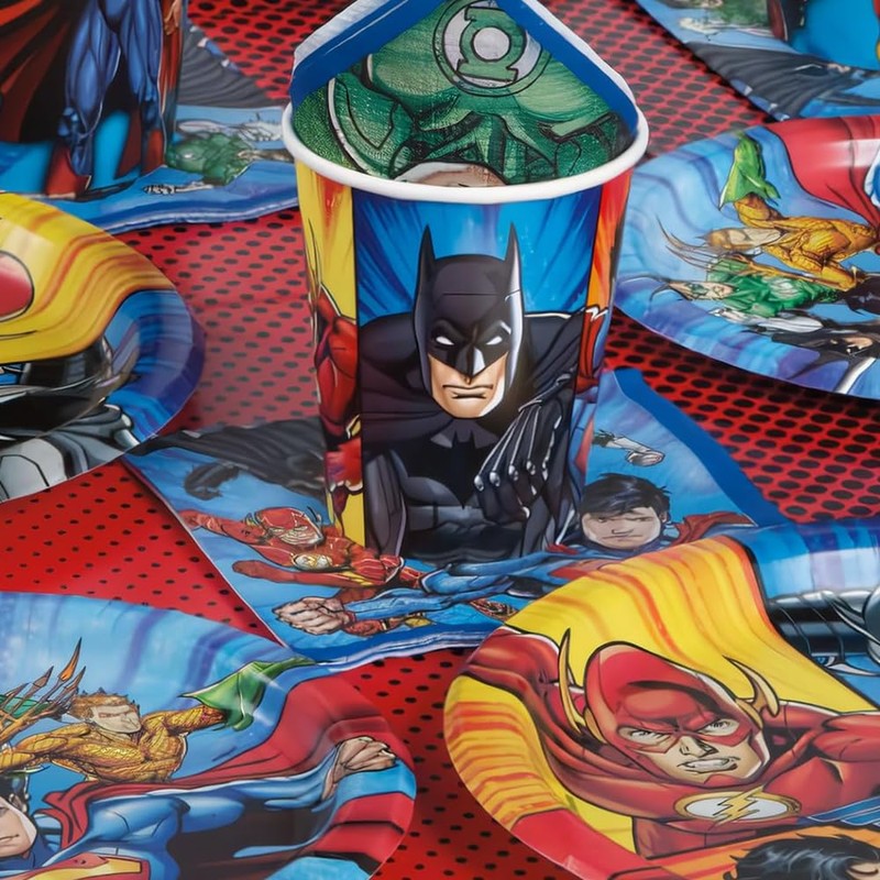 Unique Justice League Beverage Paper Napkins - 5" x 5",