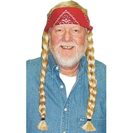 Morris Costumes Hippie Wig Black Gray