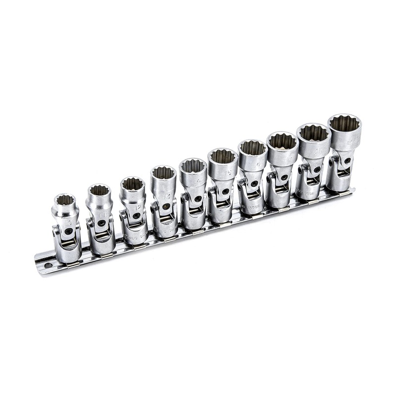 Genius Tools 10PC 3/8" Dr. Metric Universal Hand Socket Set