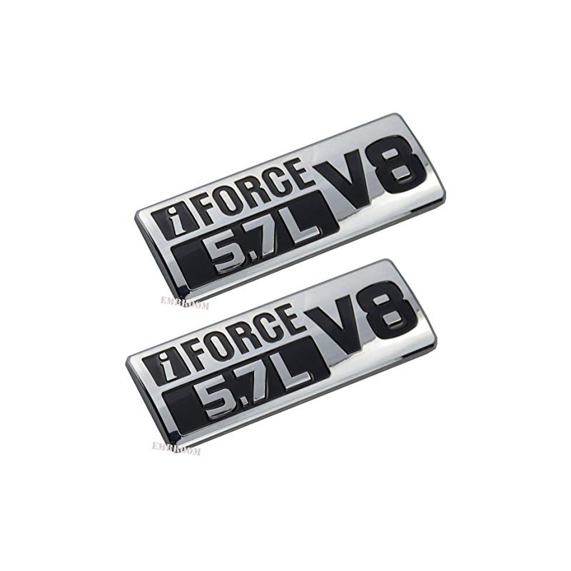 2pcs IFORCE 5.7L V8 Badge Side Emblem, 3D Door Badge