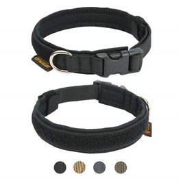 EXCELLENT ELITE SPANKER Puppy Dog Collar Nylon Adjustable Dog Collar Quick Release Dog Collar for Small Dogs Pet Soft Padded Dog Collar(BLK-S)