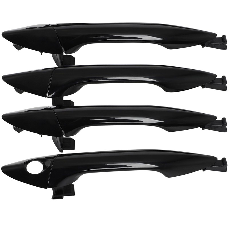 cciyu Black Exterior Front Rear Driver Left Passenger Right Door