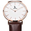 Alienwork IK Men's / Women's Ultra Flat Slim Watch with