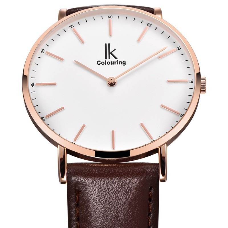 Alienwork IK Men's / Women's Ultra Flat Slim Watch with