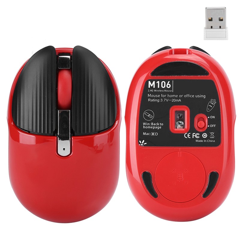 HXSJ M106 2.4G Wireless Mouse Rechargeable Silent Mute Mice USB