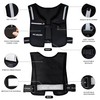 KUKON LED Running Vest - Adjustable Reflective Unisex Vest with