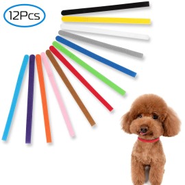 Adjustable Double-Sided 12-Color Large Pet ID Bands for Whelping PuppiesSize: Size Large