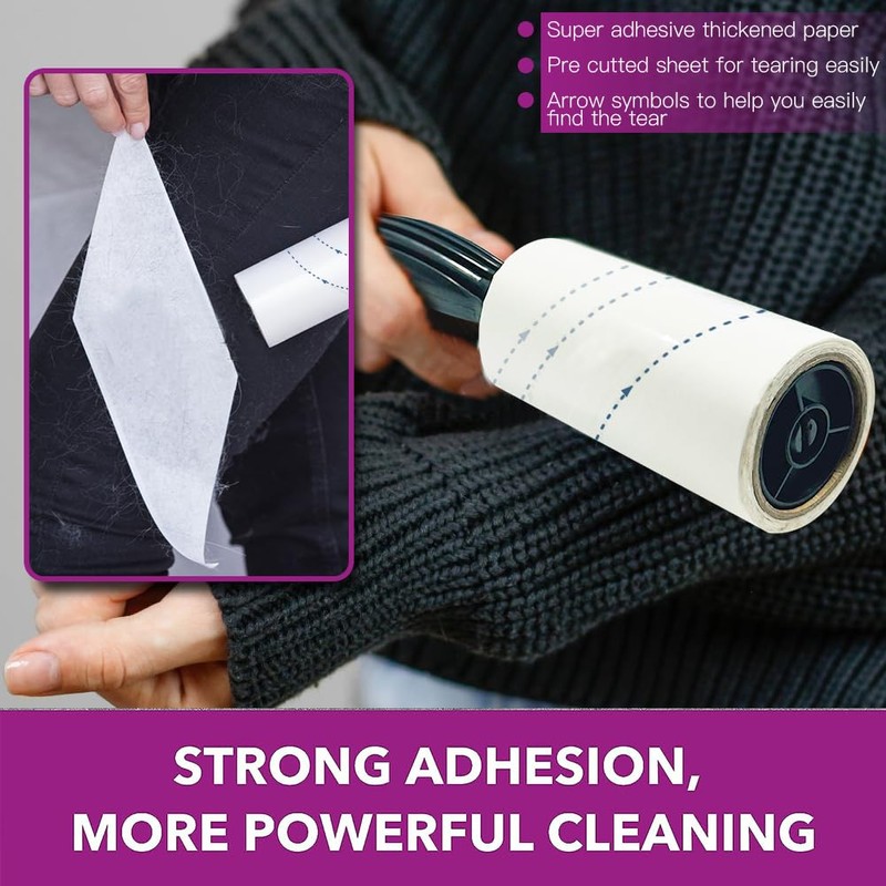 Lint Rollers, 360 Sheets Lint Rollers for Clothes with 6