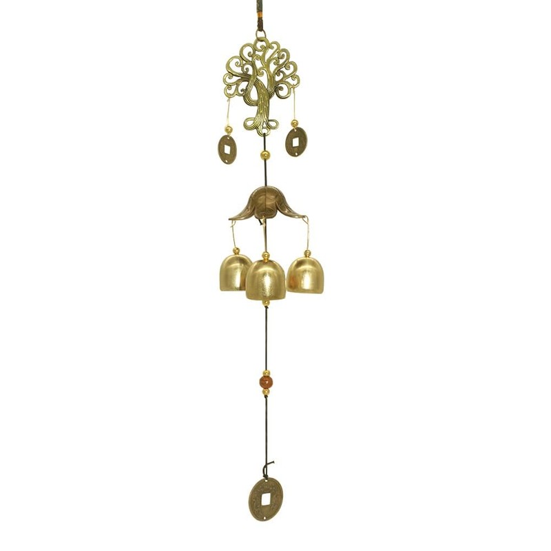 Fengshui Wind Chimes, Wind Chimes Outdoor Fortune Tree Metal Bells