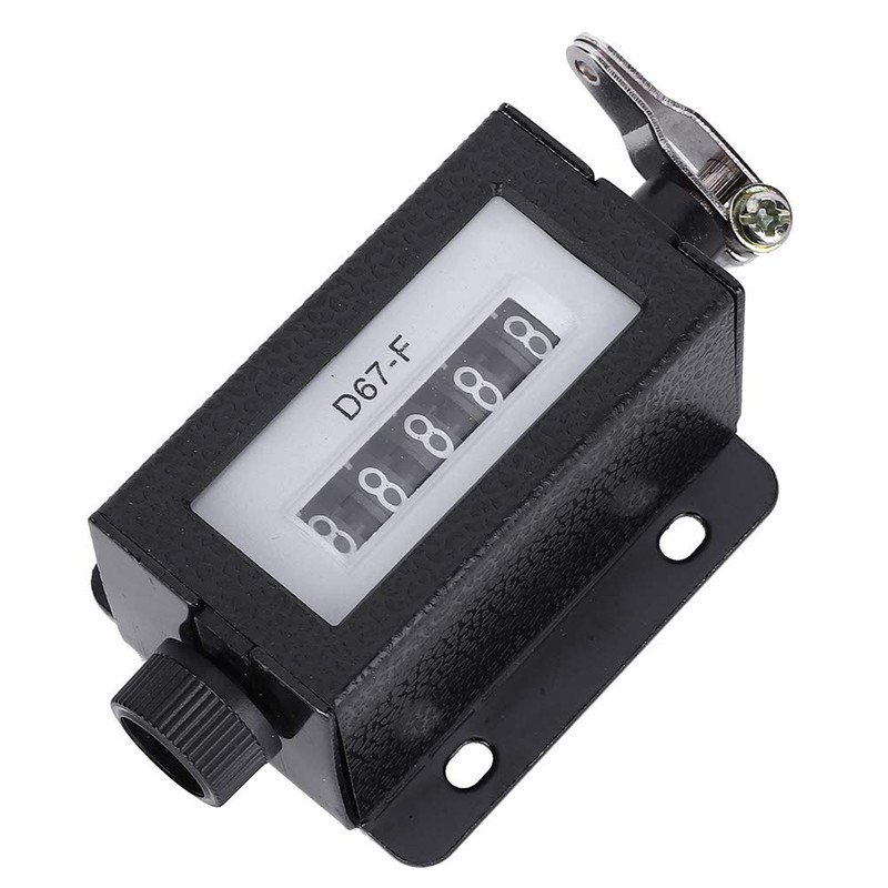 0-99999 5 Digit Mechanical Counter Rotary Knob Resettable Manual Hand