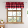 Buffalo Check Plaid Valances Gingham 1 Pack Tiers Rod Pocket