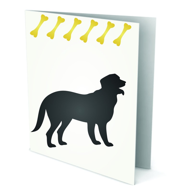 Dog Silhouette Stencil - 11.5 x 11.5cm (S) - Reusable