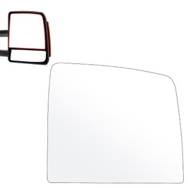 SCITOO Upper Flat Towing Mirror Glass Replacement with Right Passenger Side Mirror Lens Compatible with 2008-2017 For Toyota For Sequoia 2007-2017 For Toyota For Tundra Pickup Truck