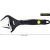 Sharp-tec 8 inch Adjustable Spanner, 36mm Wide Jaw Opening Adjustable