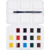 Van Gogh Watercolor Paint Set, Plastic Pocketbox, 12-Half Pan +