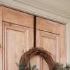 Lights4fun Christmas Easter Spring Wreath Hanger Black Metal Over Door