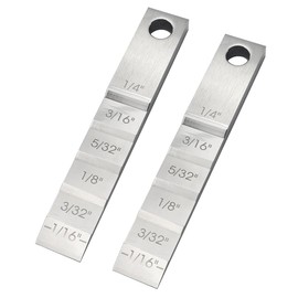 Tebbomp Pipefitter Tools,2130 Small Pipe Spacer Wedge Stepped Guage (3/4 X 4inch),Pipe Fitting Tool for Pipe Spacing Welding