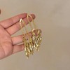 Long Dangle Earrings For Women, Fringe Chandelier Earrings Punk Metal