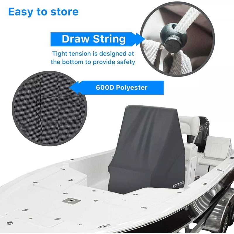 GOODSMANN Boat Center Console Cover 600D Heavy Duty Fits
