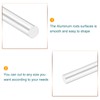 sourcing map Round Solid Aluminum Rod 16mm Diameter 200mm Length