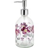 17oz Flower Glass Soap Dispenser Bottle with Plastic Pump Room