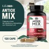 Life 360+ Antiox Mix 120 Caps Arándano, Vitamina C Y
