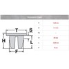 30 x boot trim mounting brackets, 1J6867276