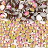 NCB Nancybeads 1500pcs Flatback Round Glass Nail Art Rhinestones Crystal
