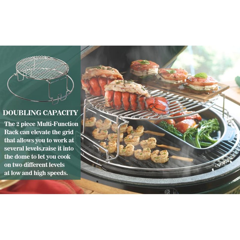 Perfect Fit for Big Green Egg 5-Piece Upgraded Replacement Kit