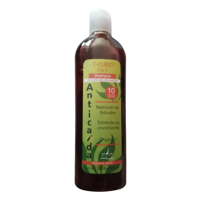 Shampoo Anticaída Del Cabello T-cuido Concentrado De Plantas