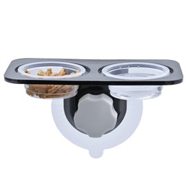 MRTIOO 0.5oz 500 Cups + Feeding Ledge [Non-Suction Cup], Reptile Amphibian Food Bowls and Water Dish for Crested Gecko, Lizard Or Other Small Pet Feeder Ledge Accessories Supplies